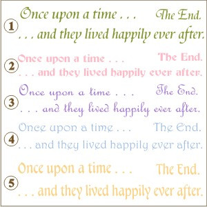 10212 Fairy Tale - Once upon a time . . . . happily ever after. The ...