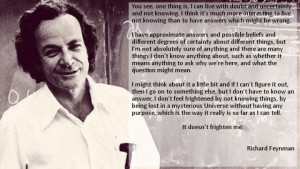 Richard Feynman on Living with Uncertainty