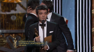 Thomas Langmann amp Michel Hazanavicius 2012 Academy Award Acceptance