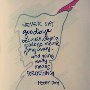 Peter Pan Quotes: Tattoo Ideas, Disney Quotes, Never Sayings Goodbye ...