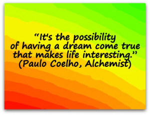 Paulo Coelho Poster Quote