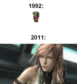 Funny photos final fantasy old sprite vs new graphics