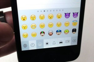 ... “:-)” isn’t enough, there’s always the iOS emoji keyboard