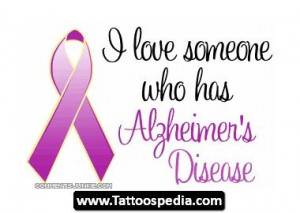 Alzheimer's Ribbon Tattoo | Alzheimer S Awareness Ribbon 04 Design ...