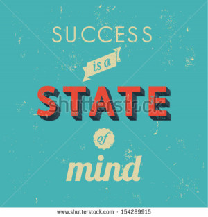 Inspirational quotes in retro style, success concept, vector ...