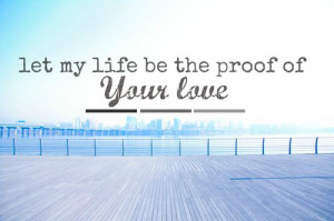... the proof of your love i love this song and i love the bands accents