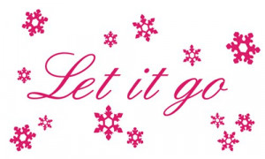 Decal Let it go Wall Quote amp Snowflake Decal Set from Frozen Movie