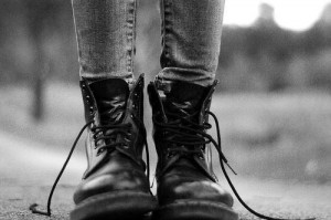 black, black and white, boots, fashion, pretty