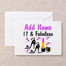 HAPPY 17TH BIRTHDAY Greeting Card for