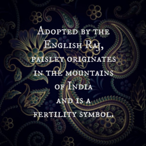 Paisley symbol for fertility