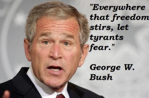George w bush famous quotes 5