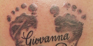 Baby footprint tattoos ideas images