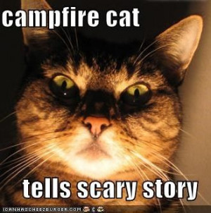 Fun flicks/ Quotes / campfire cat tells scary story