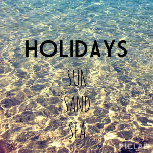 Summer holidays : miss Holiday at beach..