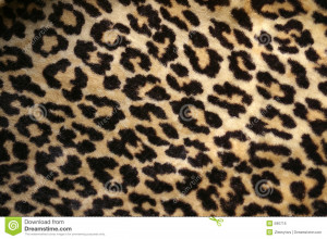Leopard Print Design Fake Fur