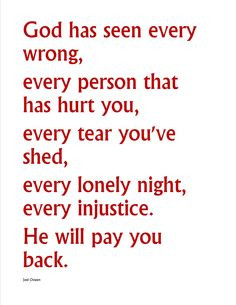 Good to know that God has your back! More