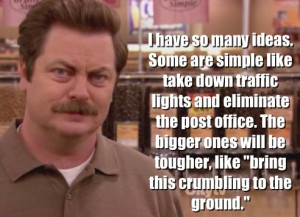 Ron Swanson’s 12 wisest quotes about the government [PHOTOS]
