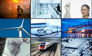 Picture montage of corporate related images