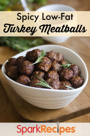... ! | via @SparkPeople #meatballs #appetizer #healthy #meat #dinner