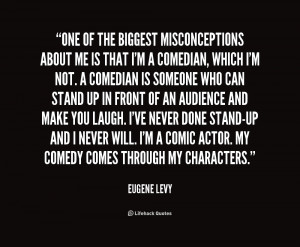 not a joke guy; I'm not a stand-up comic.