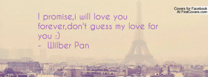 promise,i will love you forever,don't guess my love for you ...