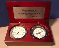 compass clock silver with emerson quotes item ccsemerson $ 68 00 quote