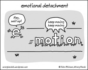 emotional detachment is common when living with a narcissist.