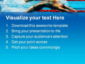 Back Stroke Swimming Sports PowerPoint Templates And PowerPoint ...