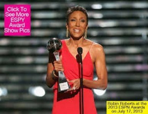Robin Roberts honored with ESPY award http://www.examiner.com/article ...