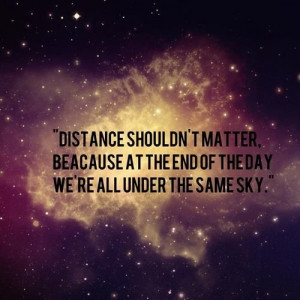We are under the same SKY. #distance #Love #step #love: Distance, Life ...