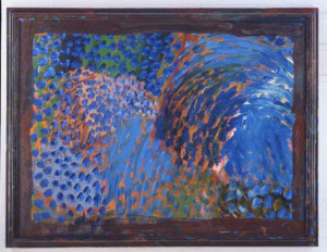 Howard Hodgkin Chez Stamos 1998 Oil on wood 198 1 x 260 4 cm