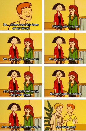 Daria and April Ludgate Make Fun of a Clueless Boy In Funny Picture ...