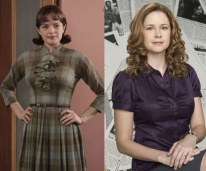 Pam Beesly Quotes Peggy olson = pam beesly-