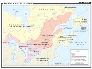 Map of Canada Waterways