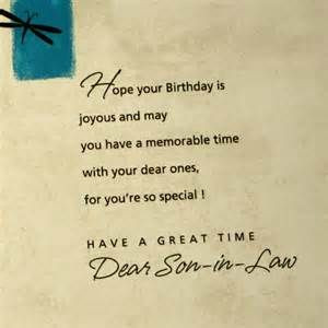 Birthday Quotes For Son In Law