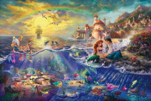 Thomas-Kinkade-The-Little-Mermaid-oil-font-b-paintings-b-font-Art ...