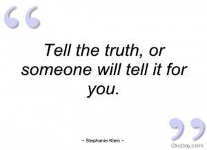 tell the truth stephanie klein
