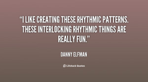 like creating these rhythmic patterns. These interlocking rhythmic ...