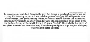 Topic: Male best friend quotes