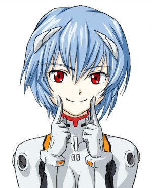Rei, Ayanami, :), smile, evangelion