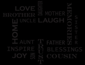 Family Crossword Design Wall Quotes™ Decal