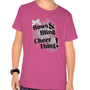 Bows & Bling it's a Cheer Thing shirt
