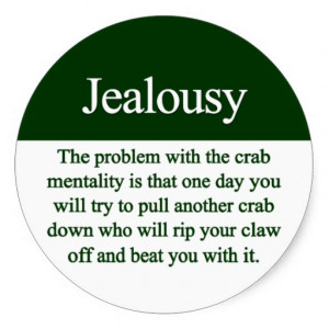 Jealousy Word Jealousy round stickers
