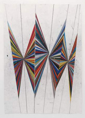 Mark Grotjahn, Untitled (Colored Butterfly White Background 6 Wings ...