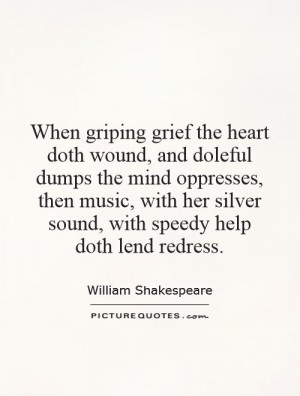 ... her silver sound, with speedy help doth lend redress Picture Quote #1