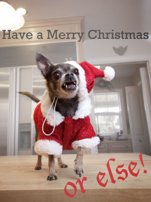 Published December 26, 2012 at 1869 × 2492 in Satanic Christmas Dog