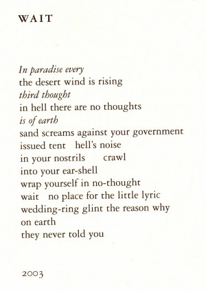 Modern & Contemporary American Poetry