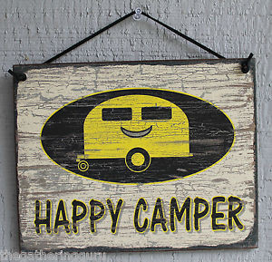 ... Happy-Camper-Trailer-RV-Camp-Camping-Quote-Saying-Wood-Sign-Wall-Decor