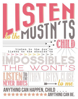 11x14 Typography Quote Art Mustn'ts by AllAroundEyeCandy on Etsy, $7 ...