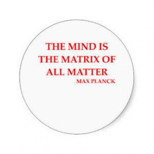 max planck quote classic round sticker